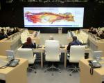 Workshop participants at the AFAD emergency operations room.