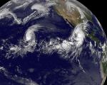 El Niño-influenced hurricane Olaf approaching Mexico (courtesy NASA)