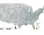 Modeled catchment mean annual loss. For clarity, only catchments with a mean annual loss of >$1.5 million have been plotted. Image: Quinn, N., Bates, P. D., Neal, J., Smith, A., Wing, O., Sampson, C., et al. ( 2019).