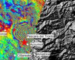 Italy earthquake displacement, August 2016. Image: ESA