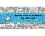Access to Space for All Initiative Expert Meeting