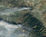 Fires in Southern California. Image: Nasa Earth Observatory.