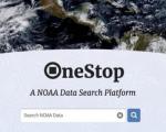 NOAA OneStop Data Search Platform. Image Credit: NOAA