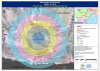 Map showing variation in earthquake intensity 