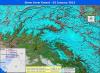 Snow Cover Extent on 2 January 2013 monitored using MODIS data.
