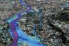View of a 3D map of flood-prone Cagayan de Oro