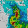 Map of rainfalls during Sandy