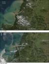 Satellite image of flooding in Chile