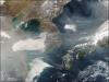 satellite image of the North-East Asia region