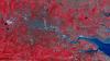 Birds eye view of London acquired by the UK-DMC-2 satellite in November 2011