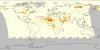 This map depicts the aerosol index for 19 July 2014