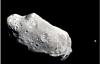 An image of an asteroid in outer space, image courtesy of NASA