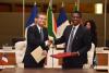 Jean-Pascal Le Franc,CNES Director of Planning, International Relations and Quality and Dr Valanathan Munsami, CEO of SANSA signing the MoU