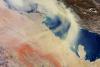 Image courtesy of the European Space Agency (ESA) of a sandstorm over the Persian Gulf in 2008.