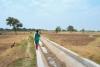 Dried-up canal in Gujarat