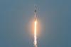 A SpaceX Falcon 9 rocket launches the SAOCOM 1B satellite. Image: Manuel Mazzanti/CONAE