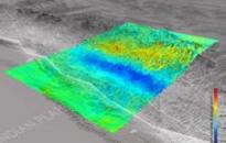 Based on data from the Sentinel-1A satellite, this image shows how and where the land uplifted and sank from the 7.8-magnitude earthquake that struck Nepal on 25 April 2015. The image was generated by the German Aerospace Center (DLR) Earth Observation Center (EOC) using data acquired by Sentinel-1A before and after the earthquake event. Image: DLR/EOC