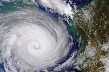 Cyclone Idai west of Madagascar. Image: ESA