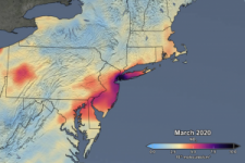 NASA satellite measurements on air pollution. Image: NASA