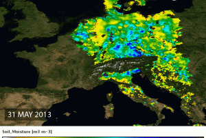 Soil moisture from SMOS