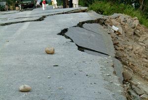 Damage created by the 2005 earthquake in Kashmir, Pakistan