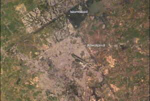 Islamabad, Pakistan seen from Space in 2003