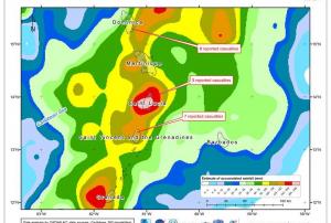 In some areas, rainfall was 1839 percent above the average