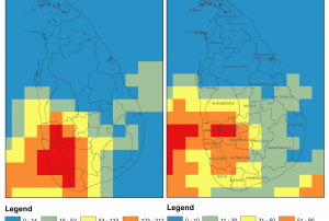 Accumulated rainfall in mm for the period 31 May - 4 June 2014