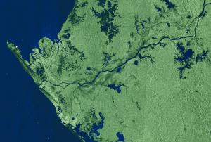 Gabon captured by ESA's Envisat radar sensor in 2005