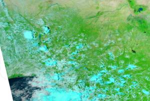 Parts of Nigeria seen from Space by NASA's Aqua satellite