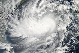 Satellite data to assess cylone Hudhud damage