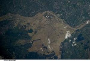 Widespread flooding along the Vistula River in southeastern Poland 