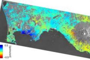 Phlegraean Fields monitored by Sentinel-1 (Image: ESA)