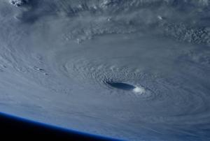 Super cyclone Maysak captured from the International Space Station