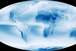 Decades of satellite images show: Earth is a cloudy place (Image: NASA)