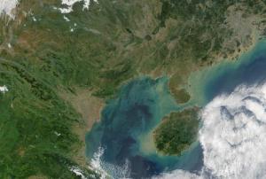 True color satellite image of the Gulf of Tonkin in Vietnam (Image: NASA)