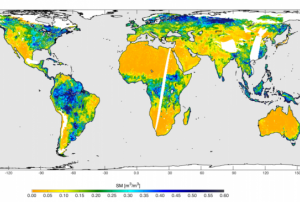 High-resolution global soil moisture map from SMAP (Image: NASA)