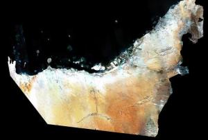 Satellite image of UAE by DubaiSat-1 (Image: EIAST)