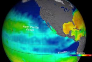 The Aquarius instrument aboard the Aquarius/SAC-D spacecraft was measuring global sea surface salinity (Image: NASA) 