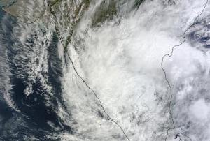 The INCOIS team is mapping the coastal and inland areas of Puducherry town (Image: NASA)