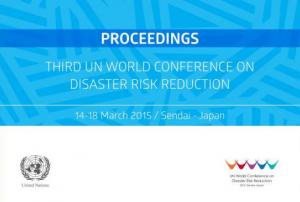 The Proceedings of the Third UN WCDRR now available in English (Image: Prevention Web) 