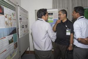 Participants discuss projects' outcomes presented in posters (Image: ICIMOD) 