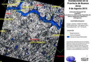 Satellite image of the flood in Buenos Aires province (Image: CONAE)