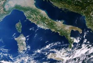 This cropped image of Italy was captured by Sentinel-3A on 28 September 2016. As the colours in this image suggest, the camera can be used to monitor ocean ecosystems and vegetation on land which brings significant benefits to society through more informed decision-making. Image: ESA.