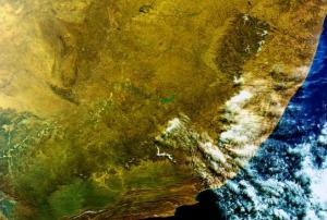 Image of South Africa acquired on 19 June 2010 by ESA's Envisat satellite. Image: ESA, CC BY-SA 3.0 IGO.