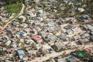 Areas flooded and damaged following cyclone Idai, northwest of Beira.