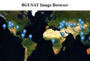 Screenshot of BGUSAT Image Browser