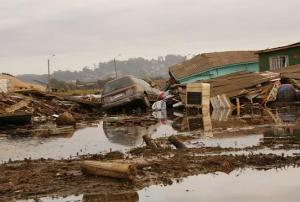 Flood in San Antonio as a result of a tsunami in 2010. Image: Atilio Leandro.