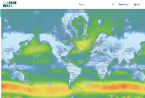 Climate Scale interactive web map 