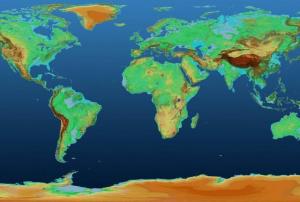 Global TanDEM-X Digital Elevation Model. Image: DLR.